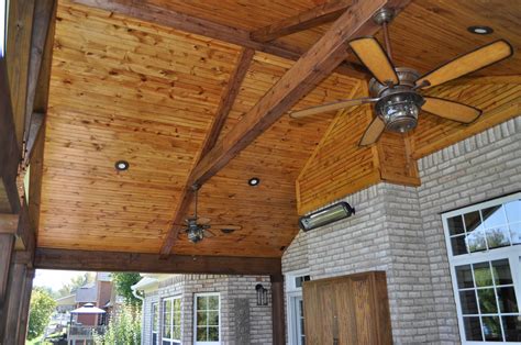 open beam 20' wide single gable ceiling.